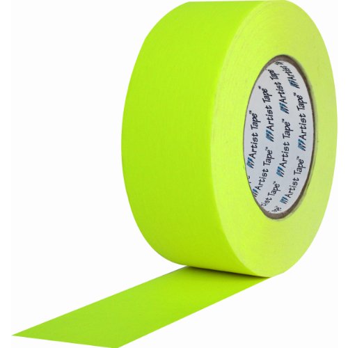 Ruban de balisage papier ProTapes jaune fluo pour console 54m