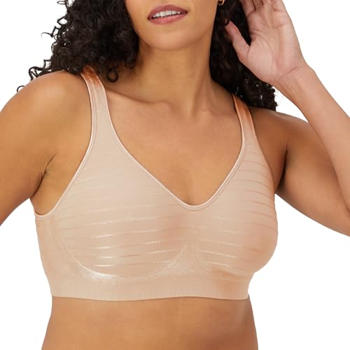 Bali Women's Wireless Bra, Comfort Revolution Seamless T-Shirt Bra, ComfortFlex Fit, Moisture-Wicking