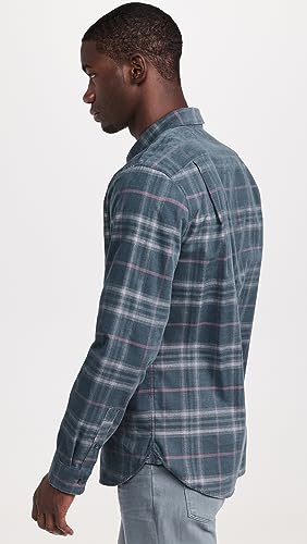 Vince Men's Corduroy Plaid Shirt4