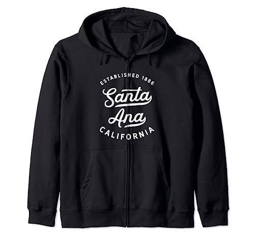 Regalo clásico retro vintage de Santa Ana, California, 1886, EE. UU. Sudadera con Capucha