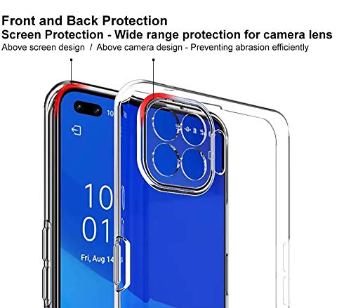 Image of REALCASE Oppo F17 Pro Back Cover Case Stylish | Scratch Resistant Soft TPU Clear Transparent Shock Proof Bumper Back Cover Case for Oppo F17 Pro