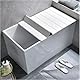 Badewannenabdeckung 180x80, Abdeckung Badewanne 80 cm Breit, Badewanne Abdeckung, Anti-Staub Faltbare PVC Platte Faltbarer Badewannenabdeckung für Badezimmer SPA (180 x 80 x 0.65cm)