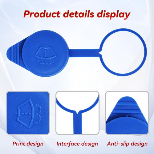 Vepagoo 2 peças tampa de reservatório de limpador de para-brisa compatível com Ford Focus 2012-2018,