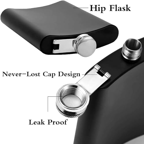 Image of Celebr8 Personalized Stainless Steel Hip Flask (210 ml) | Name Engraved Portable Pocket Bottle | Flask for Whiskey, Vodka & Beverages | Birthday Gift for Husband, Boyfriend & Friends | Gift for Dad