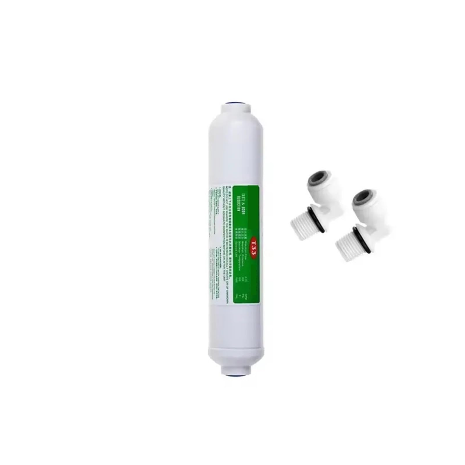Accesorio universal for purificador de agua con elemento filtrante de carbón activado T33Post | Cartucho de filtro en línea de 10 pulgadas utilizado for ajustar el sabor del agua en sistemas de purificación de agua(2pcs)