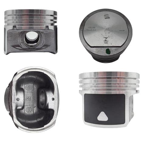 Jogo De Pistões Peugeot 206 Renault Clio Logan 1.0 16V 2004 Em Diante PS 4952 1,00.