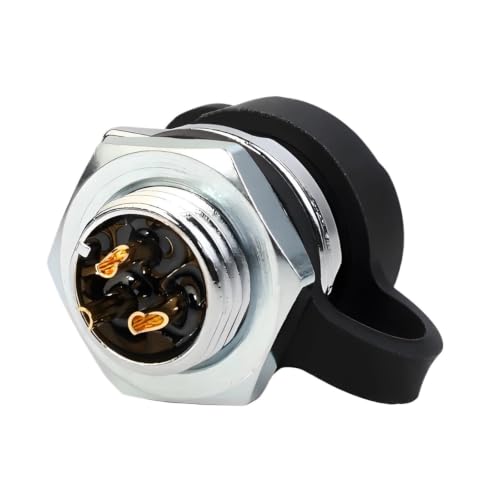 Conector M12 IP68 para montaje en panel de maquinaria industrial 3