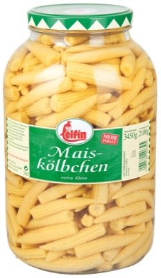 Elfin Maiskölbchen extra klein 3680ml
