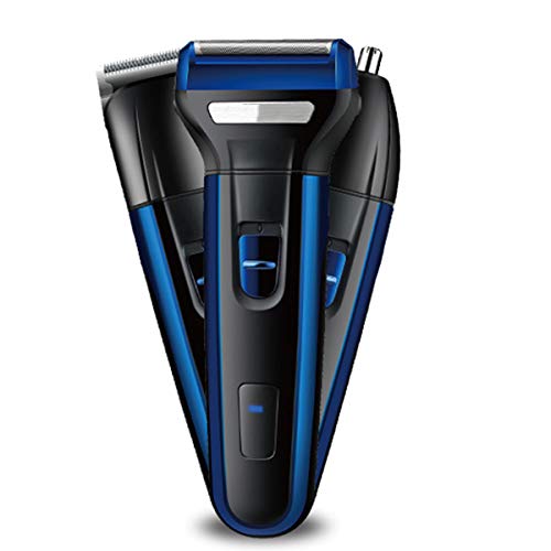 SANON 3-in-1 Electric Shaver Set, Rechargeable Sideburns Beard Nose Hair Trimmer, Hair Grooming Kit with 3 Trimmer Heads