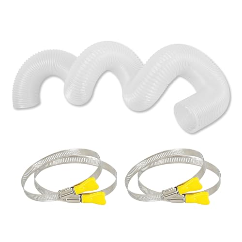 4x10 PVC Dust Collection Hose with Clamps