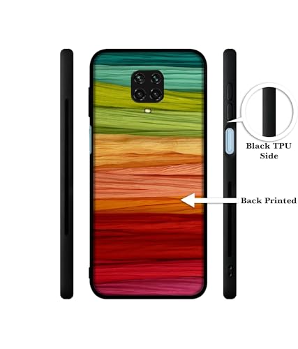 Image of Colorful Thread Design Premium 2D Printed Metal Back Case Cover for Mi Redmi Note 9 Pro /Note 9 Pro Max /Poco M2 Pro