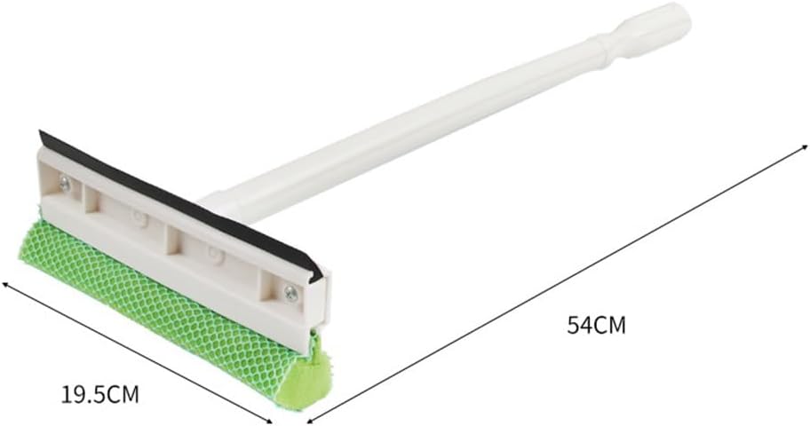 Multifunctional Glass Wiper Sponge Double-Sided Solid Long Handle Window Scraper Cleaning