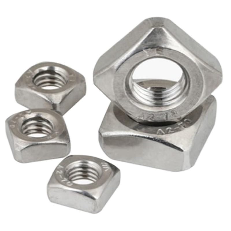 304 Stianless Steel Square Nut 5-50pcs DIN557 M3 M4 M5 M6 M8 M10 M12(M6 20pcs)