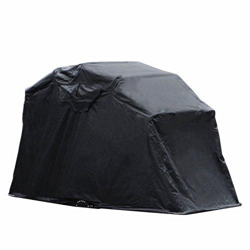 Popsport Motorcycle Shelter Storage Black Oxford 600D Waterproof Motorbike Cover Large Motorbike Storage
