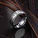 King Will 8mm Silver Tungsten Carbide Rings for Men Lord's Prayer Engraved Mens Christian Cross Bible Ring Male Religious Faith Wedding Band Brushed Finish Domed Style, Size 10.5