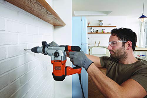 BLACK+DECKER SDS+ Bohrhammer, 1250-W-Motor, 3-Modus-Funktionalität, 3,5-J-Schlagkraft, einschließlich Bohrer & Meißel, BEHS03K-QS – Bild 5