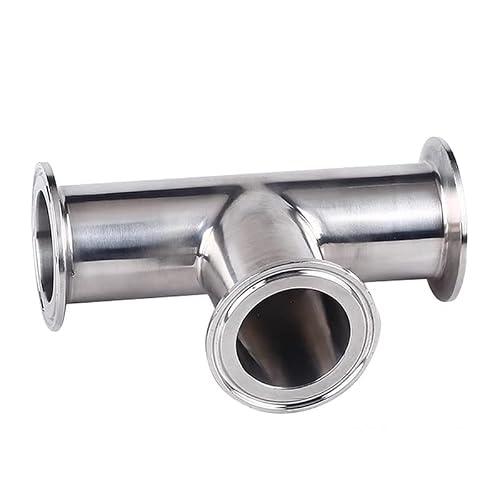 1Pcs 19mm-108mm O/D 304 Stainless Steel Sanitary Ferrule 3 Way Tee Connector Pipe Fitting 1.5"-4" Tri Clamp(102mm x Ferrule 119)
