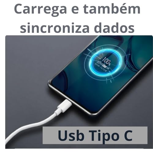 Cabo Turbo USB Tipo C Carregamento Rápido Cabo de Dados Reforçado Compatível Para Android Marca Bell
