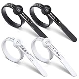 Ouligay 4PCS Ring Sizer Reusable Finger Size Gauge Measure Tool Ring Sizer Measuring Tool Clear and
