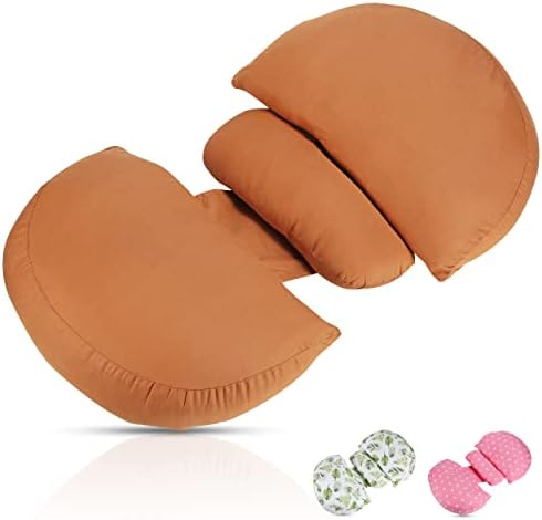 CELLAH Pregnancy Pillows, Maternity Pillow for Pregnant Women. Side Sleeper Pregnancy Pillow to Support Back, Belly Bump, Hips, Legs During Pregnancy, Wedge Pillow for Sleeping, Washable Covers