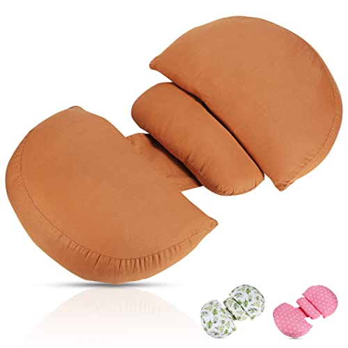 Cellah Pregnancy Pillows, Maternity Pillow For Pregnant Women. Side Sleeper Pregnancy Pillow To Support Back, Belly Bump, Hips, Legs During Pregnancy, Wedge Pillow For Sleeping, Washable Covers #TOP23