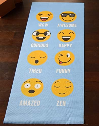 Bean Products Kid Size Yoga Mat 1/8" Thick, 24" Wide, 60" Long - Non-Toxic - Premium Quality - Light Blue