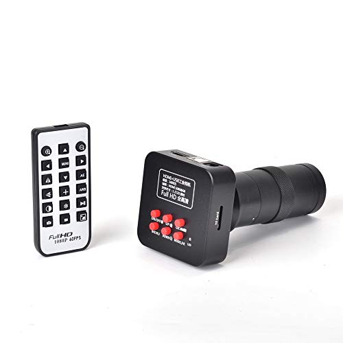 リモートコントロール+ 100Xレンズ付き 16MP HD 1080P @ 60FPS HDMIとUSB出力 デジタル 産業用顕微鏡カメラ サポートTF ストレージ
