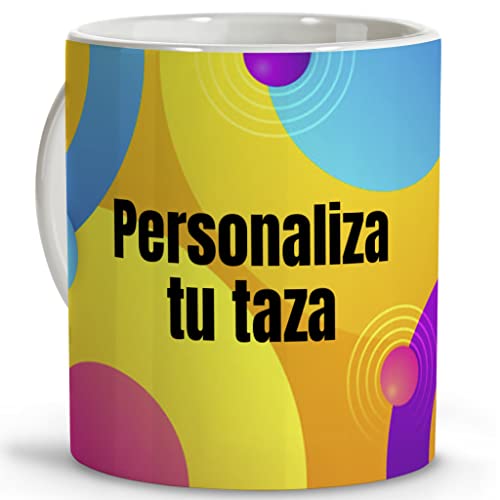 LolaPix Tazas Personalizadas. Taza de Café. Personalizada con Foto y Texto. Tazas Originales para Regalar. Personalizar Regalos. Capacidad 330ml. Descuentos por cantidad