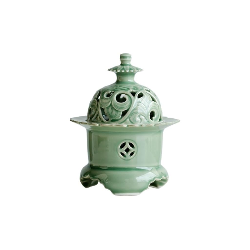 Incense Holder Base Ceramic Sandalwood Base Indoor Incense Burner Chinese Mosquito Buddhist Hall