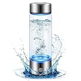 Hydrogen Water Bottle Generator, High-Concentration Hydrogen Water Maker, Up to 4000 PPB, with SPE/PEM Technology, Portable USB Rechargeable for Home Office Travel Fitness Drinking