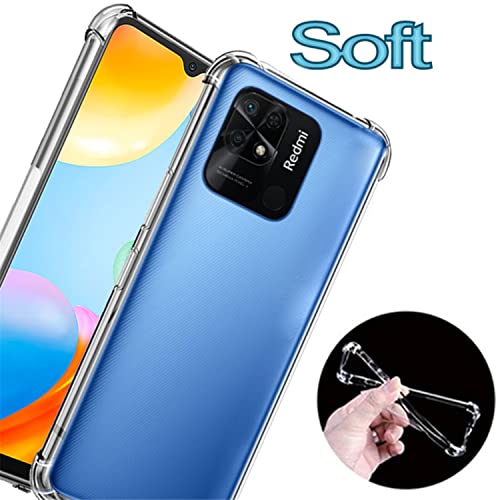 Kit Capa Anti Impacto e Película De Vidro 3D 5D 9D Compatível Para Xiaomi Redmi 10C