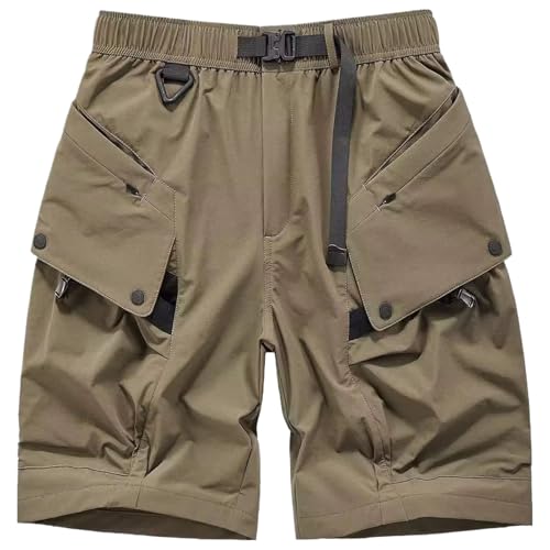 Short tactique noir à poches : le confort streetwear pour l'été