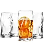 Bormioli Rocco Set Of 4 Sorgente Glasses, Crystal-clear Cocktail Glasses Barware, For Bourbon, Scotch, Water, Juice, Drinking Glasses Set, Made In Italy. (Highball) Bormioli Rocco Set Of 4 Sorgente Glasses Crystal clear Cocktail Glasses Barware For Bourbon Scotch Water Juice Drinking Glasses Set Made In Italy Highball