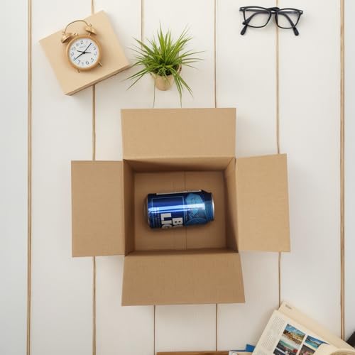 Image of 7x6x5 Brown Shipping Boxes Set of 25, Kraft Corrugated Cardboard Small Boxes Mailers for Packaging | Kraft Corrugated Cardboard, Small Mailers, For Packaging