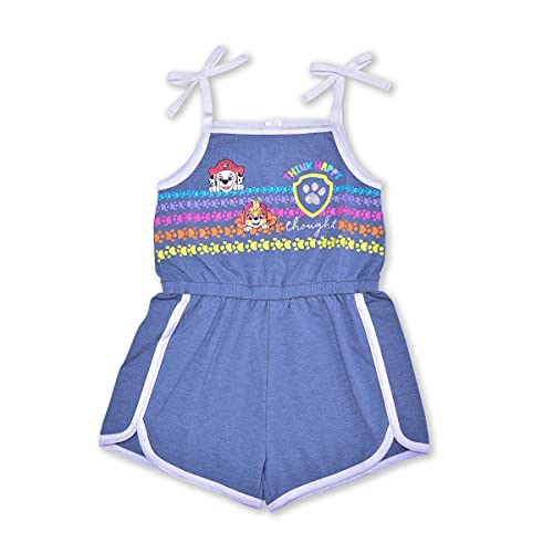 Paw Patrol Nickelodeon Skye, Chase, Marshall And Rubble Girls 2 Pack Sleeveless Romper Shorts For Toddlers #TOP1