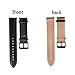 for Michael Kors Runway Band, Lamshaw Leather Strap Replacement Straps for Michael Kors Women's Access Runway Smartwatch (Black)