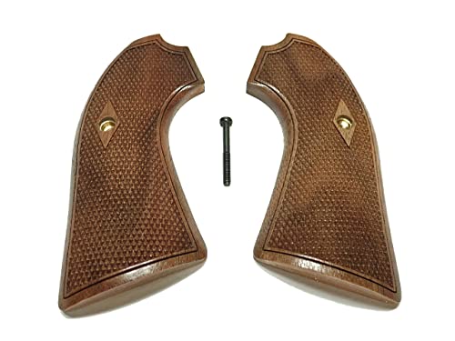 Walnut Checkered Ruger Vaquero Bisley Grips X