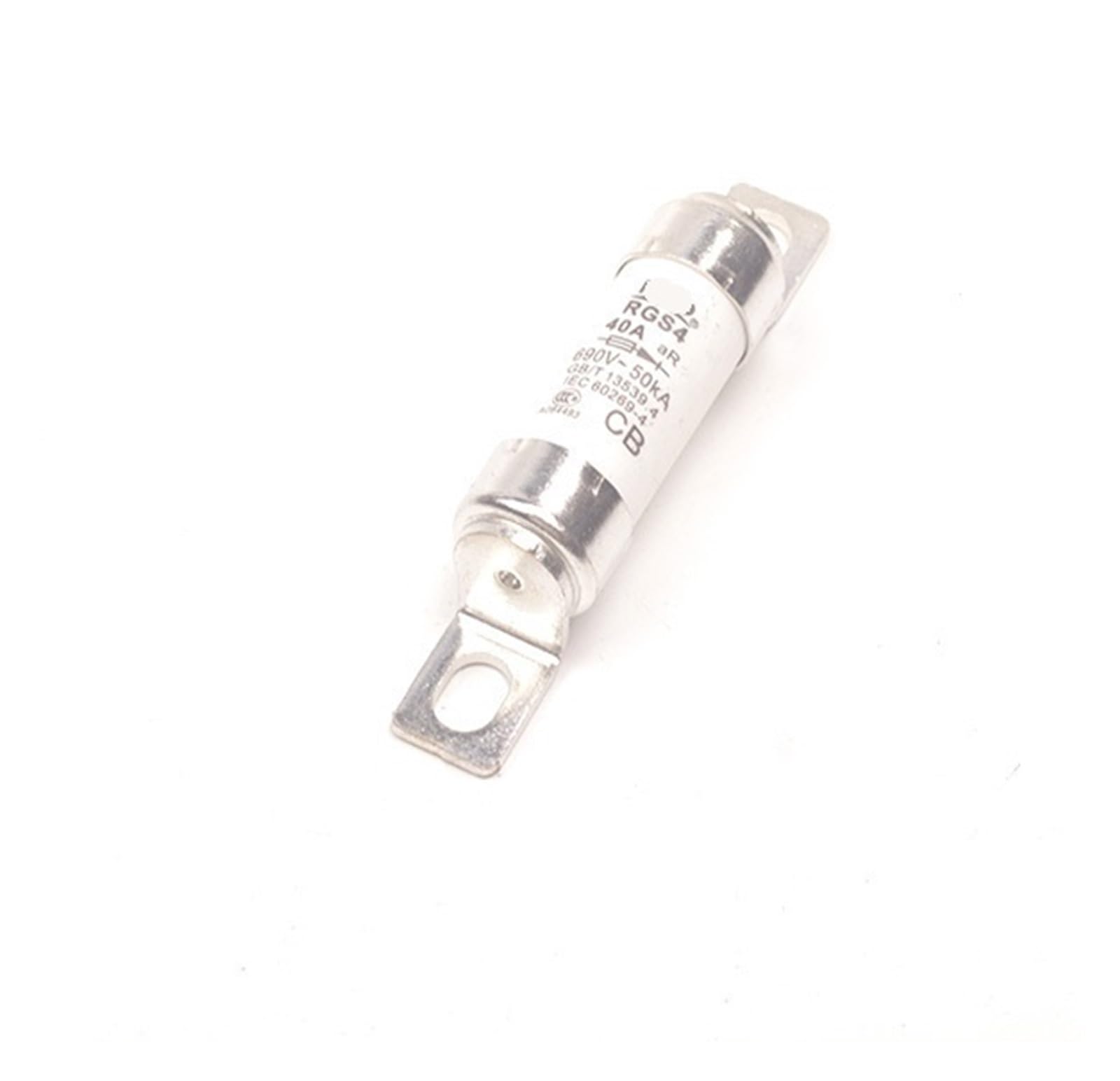 Fusible rapide RGS4 40A 690V évite surchauffe circuit industriel à vis