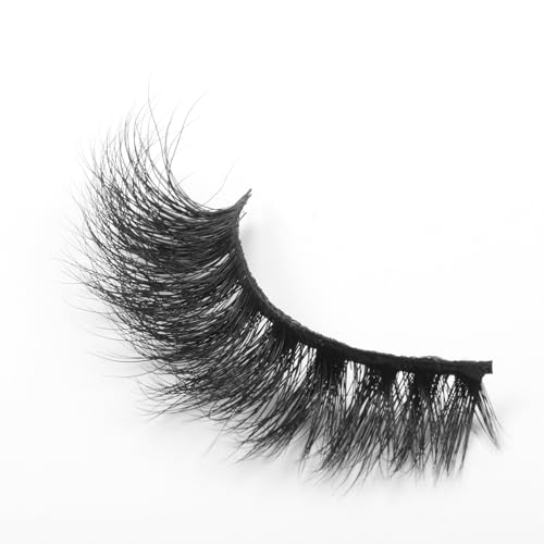 Image of Beauty False Eyelash For Women-Natural & Lightweight Faux Mink Fake Eyelashes /Long Lasting Eye Makeup Lash 5D / Soft & Comfortable Black Reusable Cat Eye Lashes -Fluttery & Wispy (Goddess)