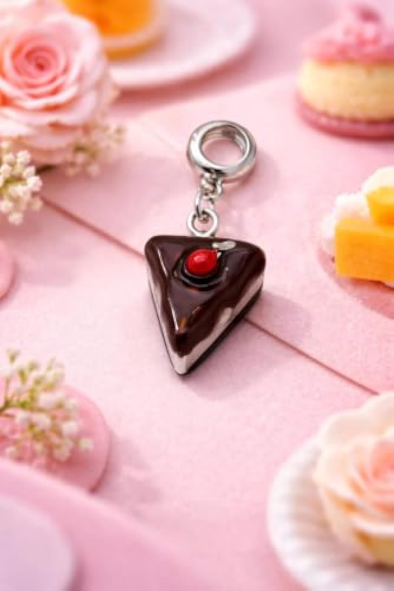 Women's 925 Sterling Silver Pastries Charm Pendant