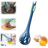 2 in 1 Food Clip & Egg Whisk, Multi-function Egg Beater and Bread Clip, Handheld Egg Mixer Plastic E