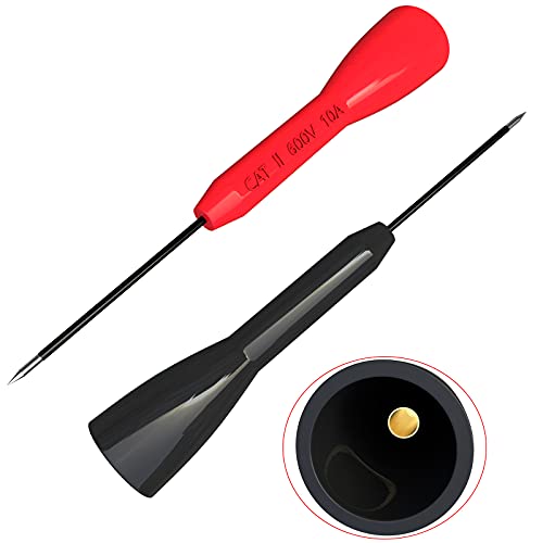Goupchn Test Probe Set 4Pcs 600V/10A Non-Destructive Back Probes And 4Pcs Gold-Plated Precision Sharp Probes For 2Mm Multimeter Leads Electrical Testing #TOP2