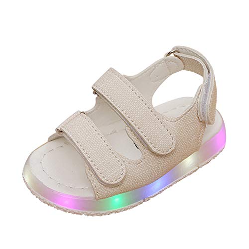 Betadog LED Kids Girls Luminous Toddler Boys Sandals Summer Baby Shoes Sport Baby Shoes Slip on Sandals for Toddlers