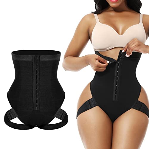 herommy Cuff Tummy Trainer | Body Butt Lifter Short Taille Haute Trainer | Body Shaper Underwear Corset Mince pour Femme Contrôle du Ventre Noir Tailles M/L/XL Cover