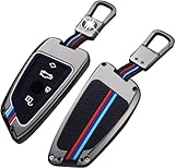 【Bmw Schlüsselhülle mit Schlüsselanhänger】Kompatibel mit Bmw X1 (F48, F49); X2 (F39); X3 (F25, G01, G08); X4 (F26, G02); X5 (F15, G05, G18); X6 (F16, G06); 1er (F20, F21, F40); 2er (F22, F23, F44, F45, F46, G42); 3er (F30, F31, F34, F35, G20, G21, G28); 5er (F07, F10, F11, F18, G30, G31, G38); 6er (F06, F12, F13, G32); 7er (G11, G12, G70). (Bitte beachte die Form Deines Schlüssels)