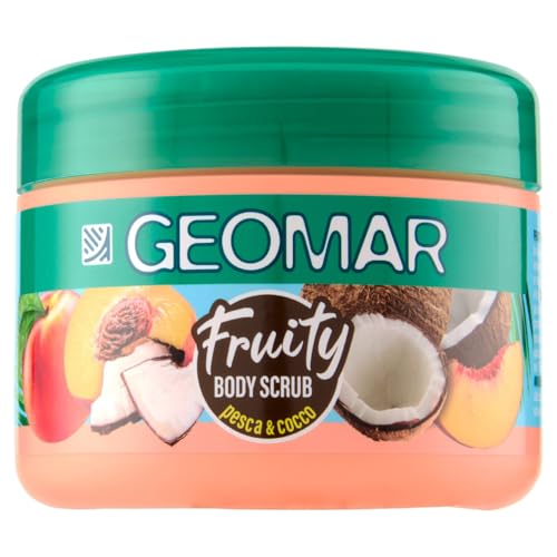 GEOMAR | Fruity Body Scrub Pesca&Cocco, Profumo di pesca e albicocca, Formula Vegan, Made in Italy, 300 g