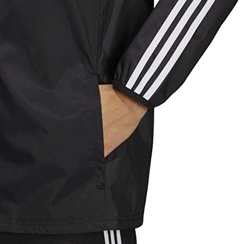 adidas Men\'s Tiro Windbreaker, Black/White, X-Large
