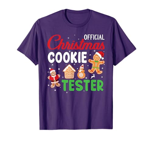Official Christmas Cookie Tester Baking Crew Family Matching T-Shirt