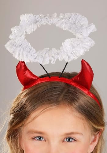 Disfraz de ángel y diablito para niñas miniatura 4