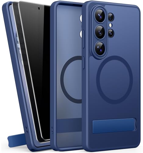 Protège-Écran Anti-Espion et Coque Samsung S26 Ultra MagSafe Bleue pour Éviter les Rayures